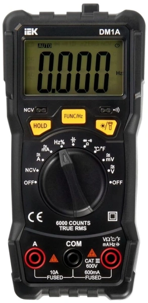 Мультиметр IEK ARMA2L 5 DM1A цифровой черный (A2L5-DM11-01)