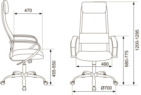 Кресло руководителя Бюрократ CH-607SL черный TW-01 Neo Black сетка/ткань с подголов. крестов. металл хром