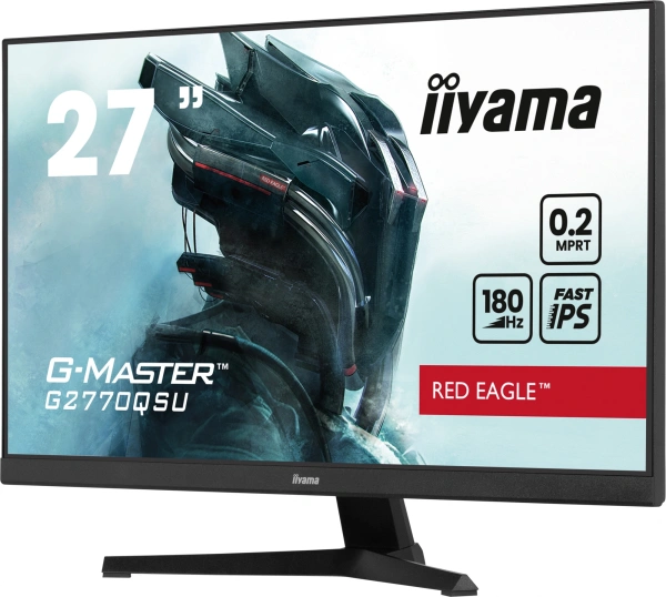 Монитор Iiyama 27" G-Master GB2770QSU-B6 черный IPS LED 0.2ms 16:9 HDMI M/M матовая HAS Piv 400cd 178гр/178гр 2560x1440 180Hz FreeSync DP 2K USB 5.7кг