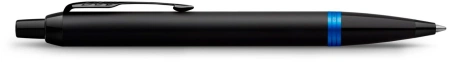 Ручка шариков. Parker IM Vibrant Rings K315 (CW2172941) Marine Blue PVD M син. черн. подар.кор.