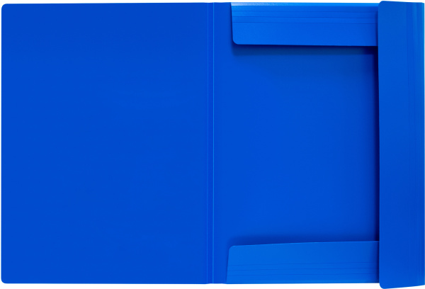 Папка на резинке Бюрократ -PRA3BLUЕ A3 пластик 0.7мм синий вмест.:400лист.
