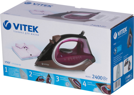 Утюг Vitek VT-8309 BK 2400Вт черный