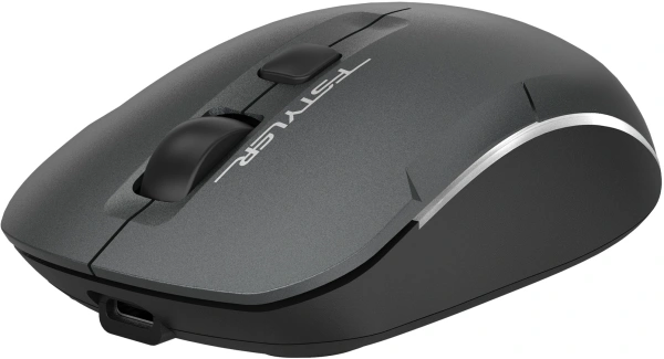 Мышь A4Tech Fstyler FB26CS Air2 серый/черный оптическая (2000dpi) silent беспроводная BT/Radio USB д