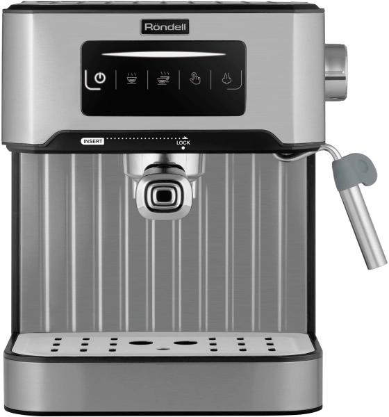 Кофеварка рожковая Rondell RDE-1106 850Вт серебристый