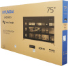 Телевизор QLED Hyundai 75" H-LED75QBU7500 Android TV Frameless черный/серебристый 4K Ultra HD 60Hz DVB-T DVB-T2 DVB-C DVB-S DVB-S2 USB WiFi Smart TV