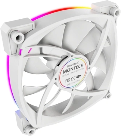 Вентилятор для корпуса Montech RX120 Reverse ARGB 120х120x25 белый 4-pin 27дБ (RX120 PWM WHITE) Ret