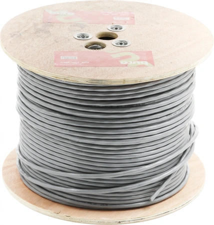 Кабель сетевой Buro BU-COP-055-FTP FTP 4 пары cat.6 solid 0.55мм Cu 305м серый