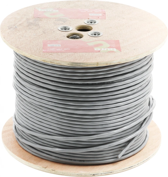 Кабель сетевой Buro BU-COP-055-FTP FTP 4 пары cat.6 solid 0.55мм Cu 305м серый
