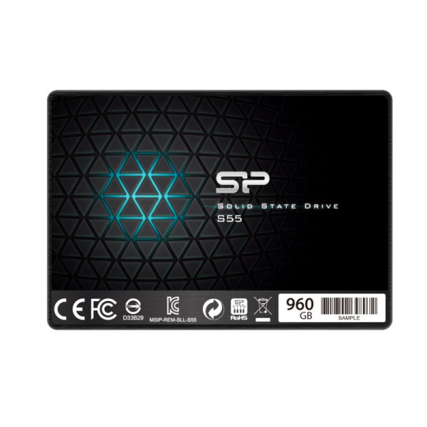 Накопитель SSD Silicon Power SATA III 960Gb SP960GBSS3S55S25 Slim S55 2.5"