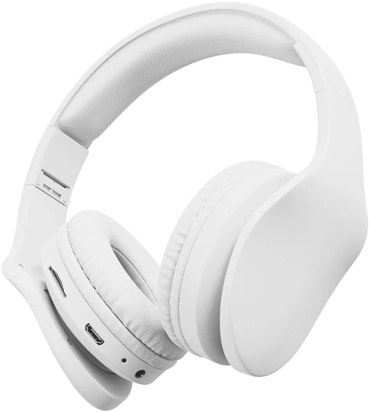 Гарнитура накладные Digma BT-17 белый беспроводные bluetooth оголовье (BT17W)