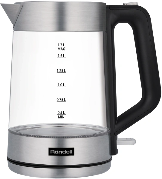 Чайник электрический Rondell RDE-1008 1.7л. 2200Вт прозрачный корпус: стекло