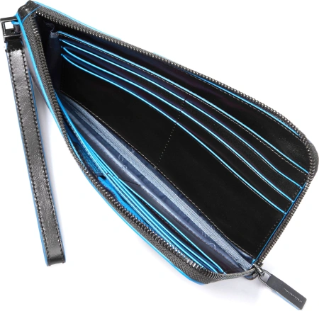 Мультипортмоне Piquadro Blue Square AC2648B2/N черный натур.кожа