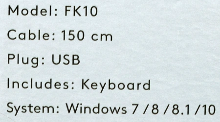 Клавиатура A4Tech Fstyler FK10 черный/серый USB