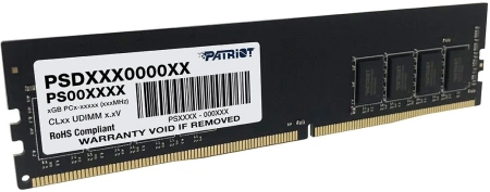 Память DDR4 8GB 2666MHz Patriot PSD48G26662 Signature RTL PC4-21300 CL19 DIMM 288-pin 1.2В single ra