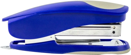 Степлер Kw-Trio 5516BLU Half-strip Pollex 24/6 26/6 (20листов) встроенный антистеплер синий 105скоб