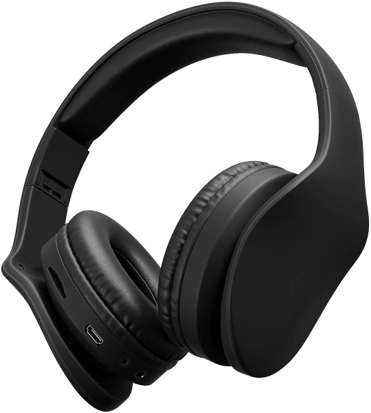 Гарнитура накладные Digma BT-17 черный беспроводные bluetooth оголовье (BT17B)