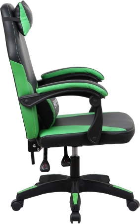 Кресло игровое Оклик Spirit черный/зеленый сиденье черный/зеленый искусст.кожа/сетка с подголов. кре