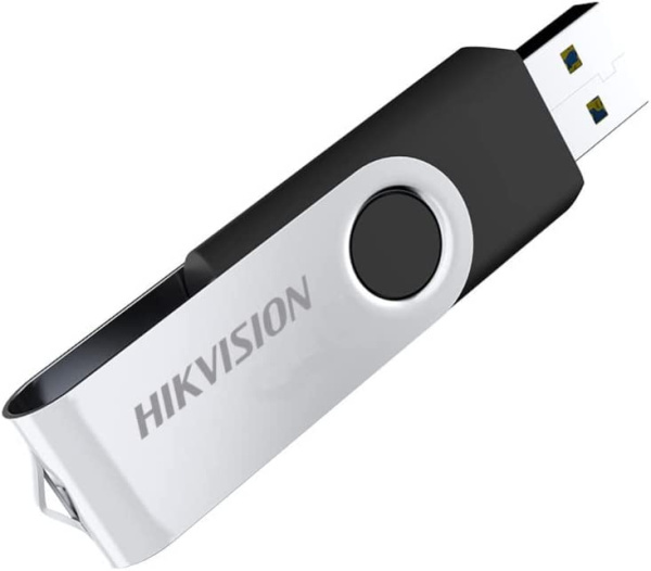 Флеш Диск Hikvision 64GB M200S HS-USB-M200S/64G/U3 USB3.0 серебристый/черный