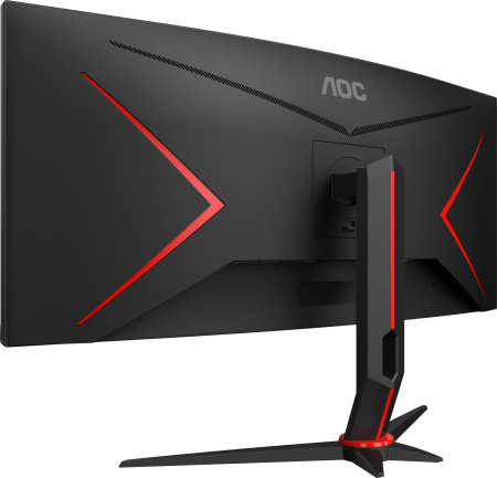 Монитор AOC 34" Gaming CU34G2X черный/красный VA LED 1ms 21:9 HDMI матовая HAS 300cd 178гр/178гр 3440x1440 144Hz DP FHD USB 8.1кг