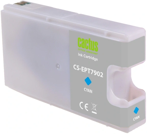 Картридж струйный Cactus CS-EPT7902 79XL голубой (24мл) для Epson WorkForce WF-4630 Pro/WF-4640 Pro/WF-5110 Pro
