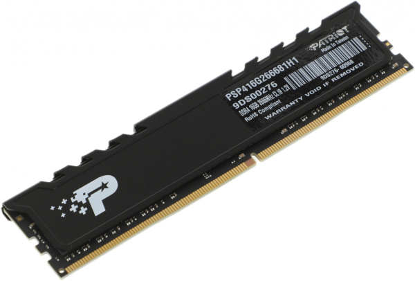 Память DDR4 16Gb 2666MHz Patriot PSP416G266681H1 Signature Premium RTL PC4-21300 CL19 DIMM 288-pin 1.2В single rank с радиатором Ret