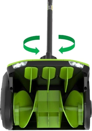 Снегоуборщик электр. Greenworks GD40SS2 1.4кВт