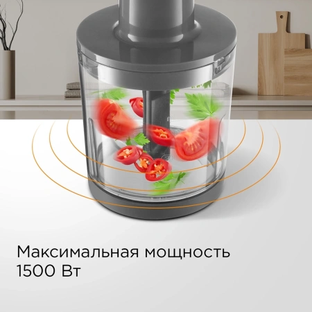 Блендер погружной Redmond BH403 1500Вт серый/черный