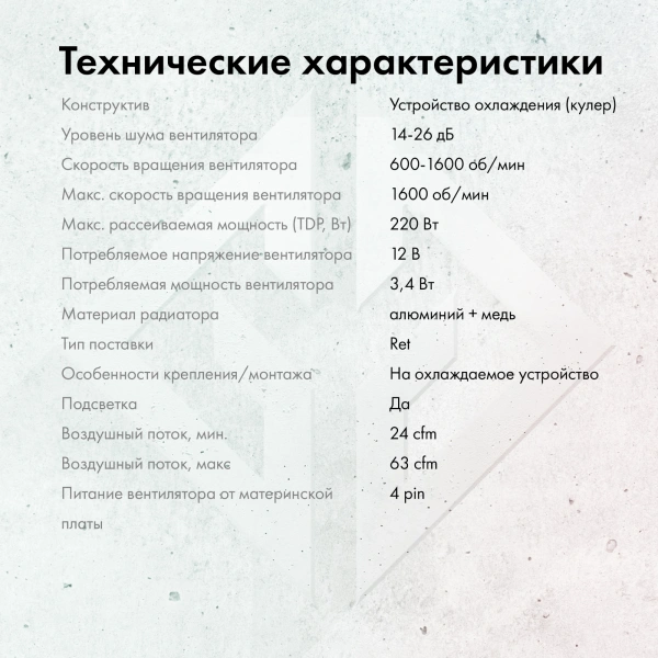 Устройство охлаждения(кулер) GMNG GG-CPC220-ARGB2 ARGB Soc-AM5/AM4/1151/1200/2066/1700 черный 4-pin 14-26dB Al+Cu LCD 220W 550gr Ret (GG-CPC220-ARGB2-BK)