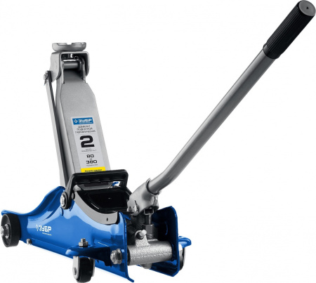 Домкрат Зубр Профессионал T55 подкатной гидравлический синий (43058-2)