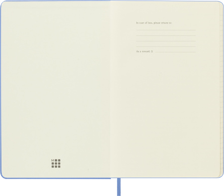 Блокнот Moleskine CLASSIC QP060B42 Large 130х210мм 240стр. линейка твердая обложка голубая гортензия