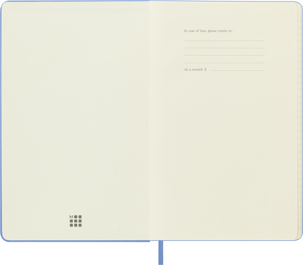 Блокнот Moleskine CLASSIC QP060B42 Large 130х210мм 240стр. линейка твердая обложка голубая гортензия