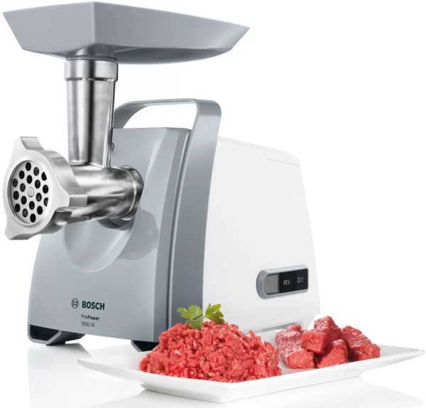 Мясорубка Bosch ProPower MFW66020 1800Вт белый/серый