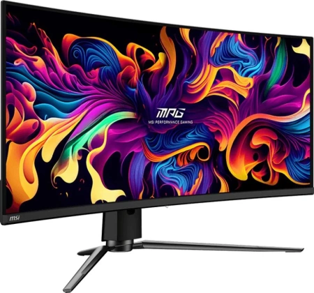 Монитор MSI 34" MPG 341CQPX черный QD OLED LED 21:9 HDMI матовая HAS Piv 250cd 178гр/178гр 3440x1440 240Hz DP UW USB 8.9кг
