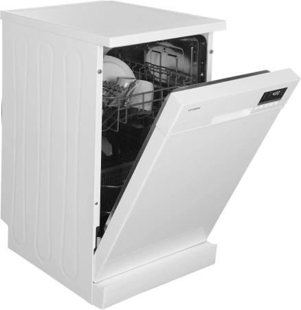 Посудомоечная машина Hyundai DF414 белый (узкая)