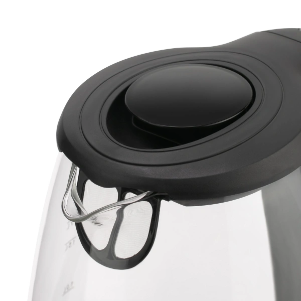 Чайник электрический Maxwell MW-1004 1.7л. 2200Вт черный/прозрачный корпус: пластик/стекло