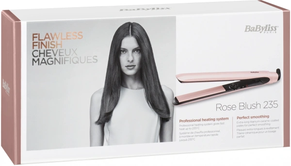 Выпрямитель Babyliss 2498PRE розовый макс.темп.:230С