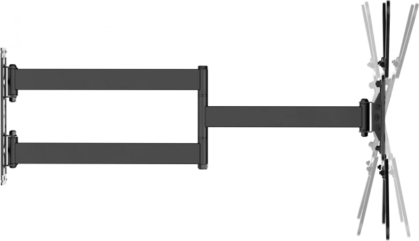 Кронштейн для телевизора Ultramounts UM960 черный 23"-65" макс.35кг настенный поворот и наклон
