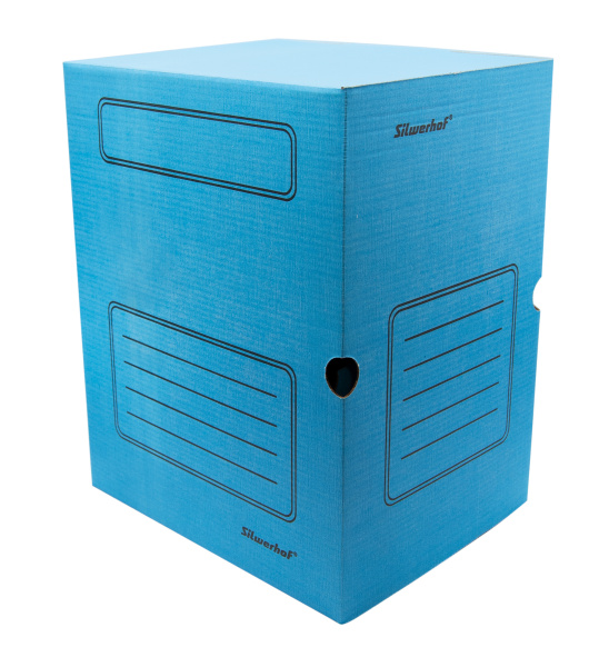 Короб архивный Silwerhof КА-200 микрогофрокартон корешок 200мм A4 260x320x200мм ассорти