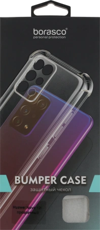 Чехол (клип-кейс) BoraSCO для Huawei Nova 12i Bumper Case прозрачный (73427)