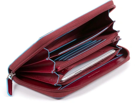 Кошелек женский Piquadro Blue Square PD1515B2R/R красный натур.кожа