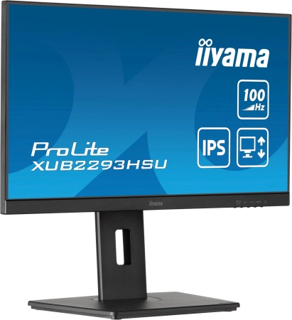Монитор Iiyama 21.5" ProLite XUB2293HSU-B6 черный IPS LED 1ms 16:9 HDMI M/M матовая HAS Piv 1000:1 250cd 178гр/178гр 1920x1080 100Hz DP FHD USB 3.9кг