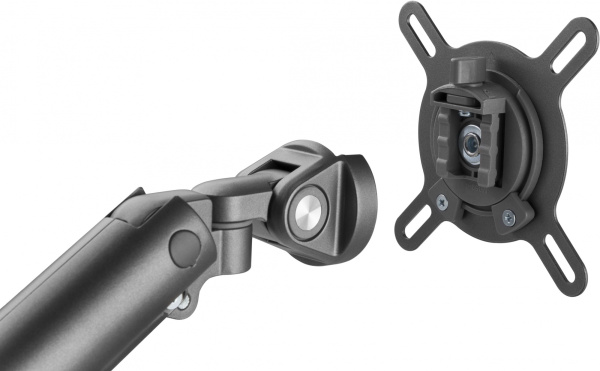 Кронштейн для мониторов Ultramounts UM713B черный 17"-32" макс.9кг крепление к столешнице поворот и