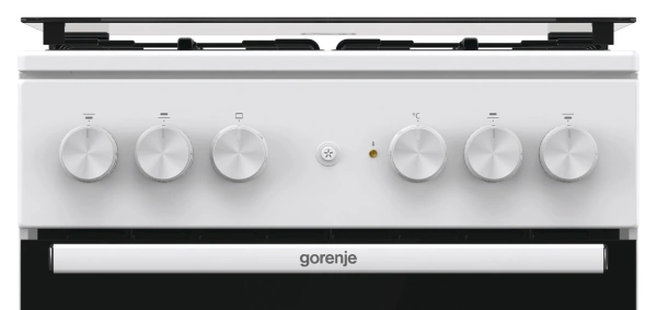 Плита Комбинированная Gorenje GK5A21WH белый/черный (стеклянная крышка) реш.сталь