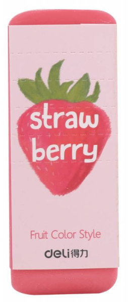 Ластик Deli 71050 108х40х12мм ассорти индивидуальная картонная упаковка