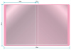 Папка с 10 прозр.вклад. Бюрократ Pastel PAST10PINK A4 пластик 0.5мм торц.карм с бум. встав розовый