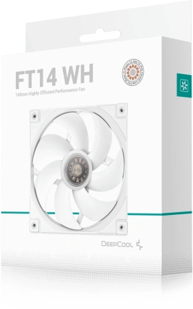 Вентилятор для корпуса Deepcool FT14 140х140x25 белый 4-pin 25.1дБ (R-FT14-WHWPN1-G) Ret