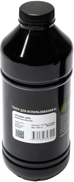 Тонер Cactus CS-RK-CF259X черный флакон 300гр. (в компл.:чип) для принтера HP (OEM VER) M304/404/428/429