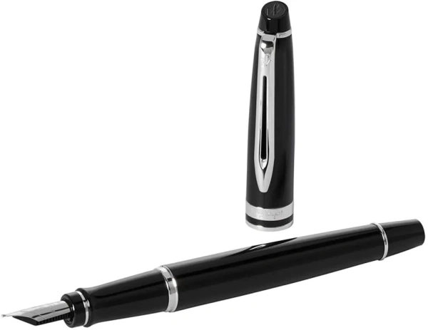 Ручка перьев. Waterman Expert 3 (S0951760) Black CT M сталь нержавеющая подар.кор.