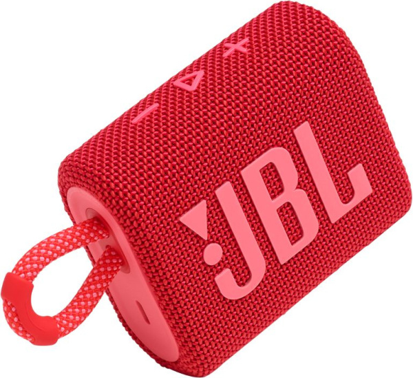 Колонка порт. JBL GO 3 красный 4.2W 1.0 BT (JBLGO3RED)