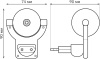 Ночник Gauss DIY0032 пластик розовый
